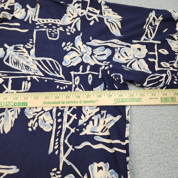 VINTAGE Hilo Hattie Hawaiian Original Shirt Men 4XL All Over Floral USA 1980's - Picture 3 of 8